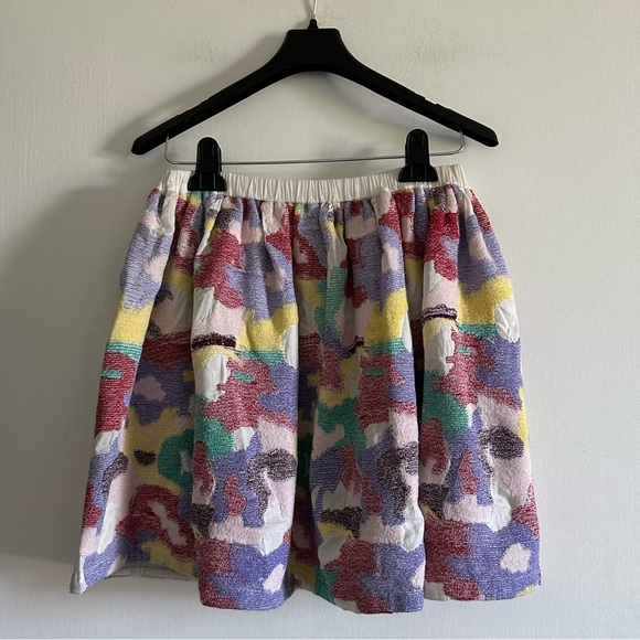 Manoush Designer Multicolor Colorful Flowy Mini Skirt size 6 EUC - Picture 2 of 7